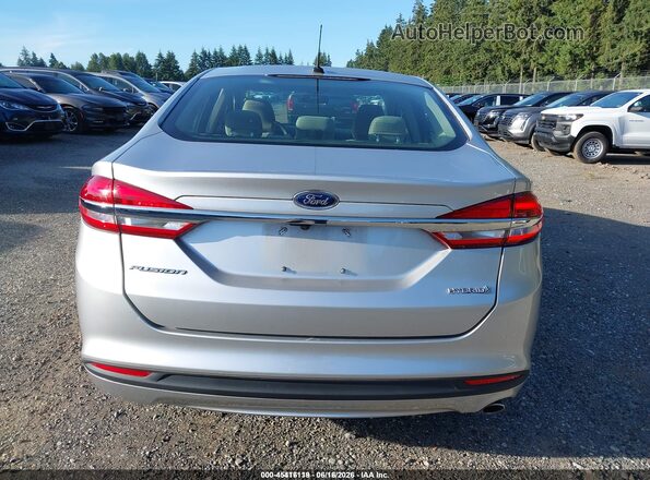 3FA6P0UU4JR243580 2018 FORD FUSION HYBRID Silver 