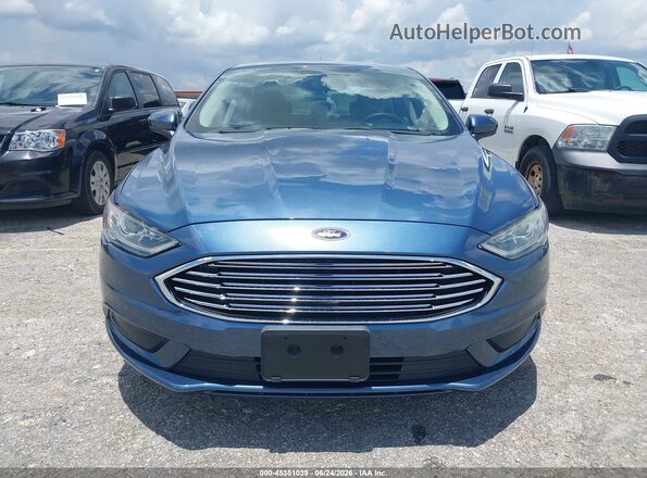 3FA6P0UU4JR271508 2018 FORD FUSION HYBRID Blue წინა ხედი