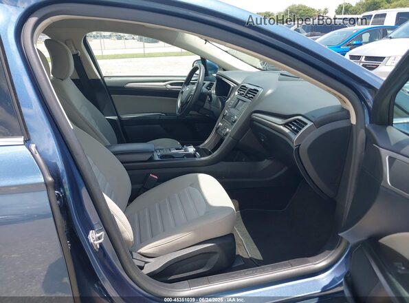 3FA6P0UU4JR271508 2018 FORD FUSION HYBRID Blue წინა სალონის ხედი