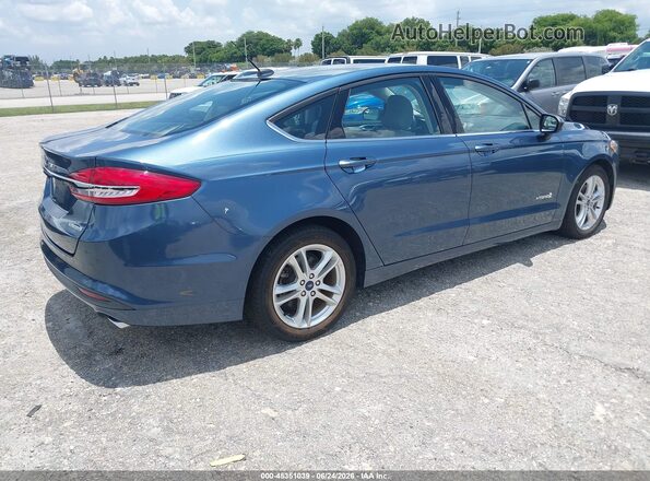 3FA6P0UU4JR271508 2018 FORD FUSION HYBRID Blue უკანა მარჯვენა