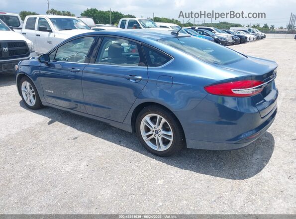 3FA6P0UU4JR271508 2018 FORD FUSION HYBRID Blue უკანა მარცხენა