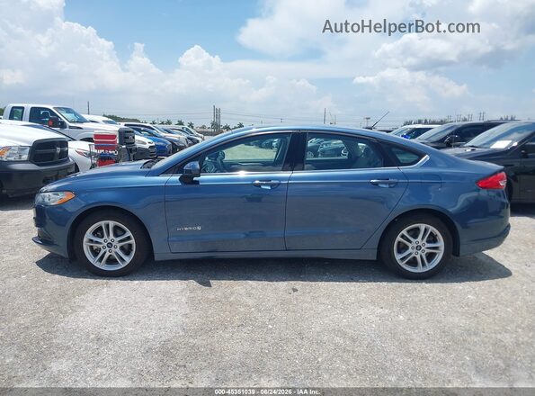 3FA6P0UU4JR271508 2018 FORD FUSION HYBRID Blue სალონის 360-გრადუსიანი ხედი