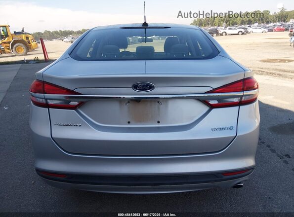 3FA6P0UU4JR271606 2018 FORD FUSION HYBRID Silver 