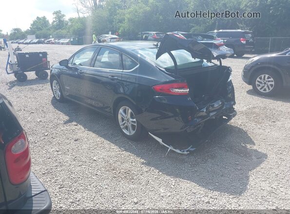 3FA6P0UU4JR279009 2018 FORD FUSION HYBRID Black Trasero izquierdo