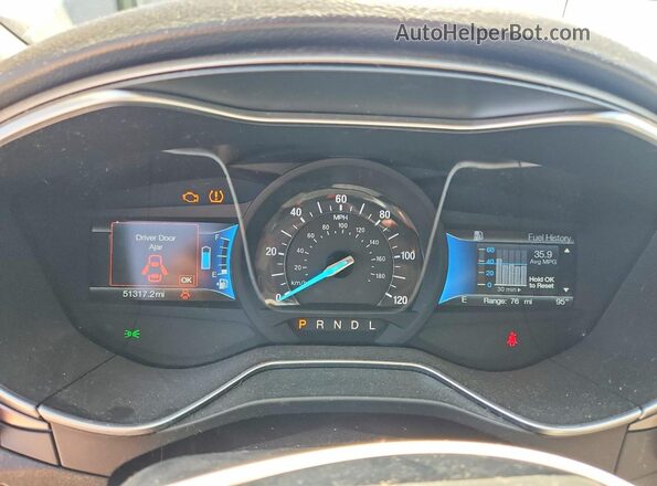 3FA6P0UU5JR122072 2018 FORD FUSION Black Widok zestawu wskaźników