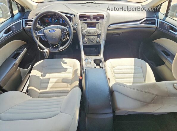 3FA6P0UU5JR122072 2018 FORD FUSION Black Widok deski rozdzielczej