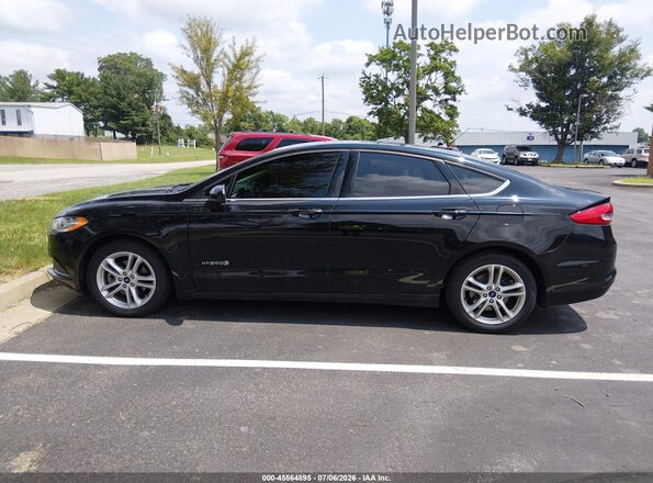 3FA6P0UU5JR126185 2018 FORD FUSION HYBRID Black 