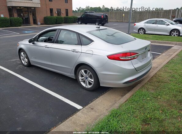 3FA6P0UU5JR142337 2018 FORD FUSION HYBRID Silver Rear left