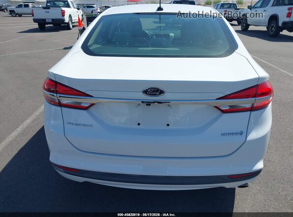 3FA6P0UU5JR212743 2018 FORD FUSION HYBRID White 