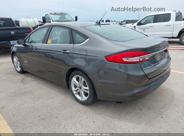 3FA6P0UU5JR235875 2018 FORD FUSION HYBRID Gray Հետևի ձախ
