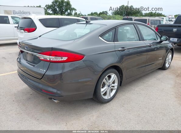 3FA6P0UU5JR235875 2018 FORD FUSION HYBRID Gray Հետևի աջ
