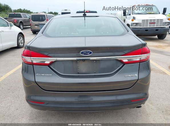 3FA6P0UU5JR235875 2018 FORD FUSION HYBRID Gray 
