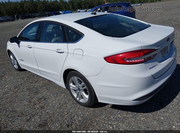 3FA6P0UU5JR235939 2018 FORD FUSION HYBRID White Հետևի ձախ