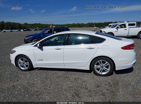 3FA6P0UU5JR235939 2018 FORD FUSION HYBRID White 