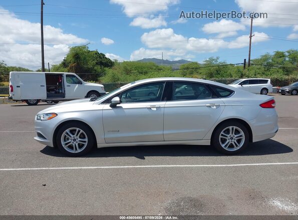 3FA6P0UU5JR243667 2018 FORD FUSION HYBRID Silver 