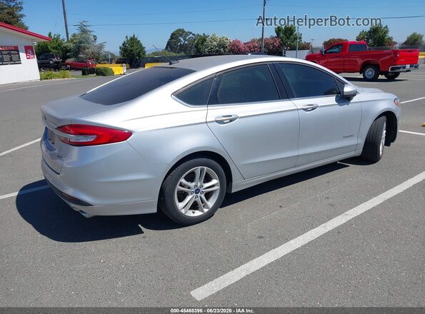 3FA6P0UU5JR271579 2018 FORD FUSION HYBRID Silver Հետևի աջ