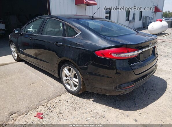 3FA6P0UU5JR271615 2018 FORD FUSION HYBRID Black Հետևի ձախ