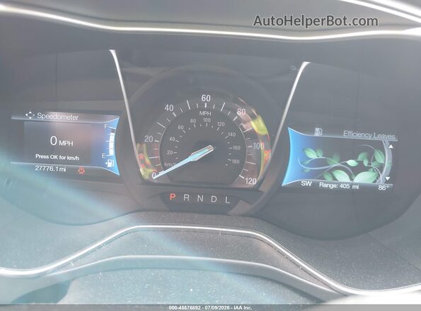 3FA6P0UU5JR273686 2018 FORD FUSION HYBRID Gray Vista de los asientos traseros