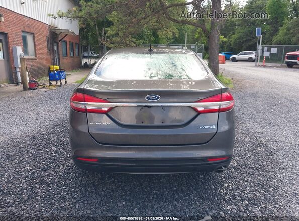 3FA6P0UU5JR273686 2018 FORD FUSION HYBRID Gray 