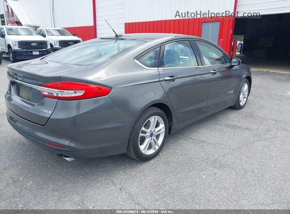 3FA6P0UU5JR278872 2018 FORD FUSION HYBRID Gray Հետևի աջ