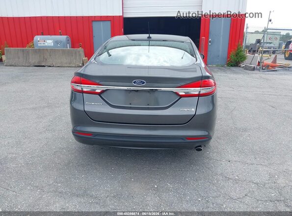 3FA6P0UU5JR278872 2018 FORD FUSION HYBRID Gray 