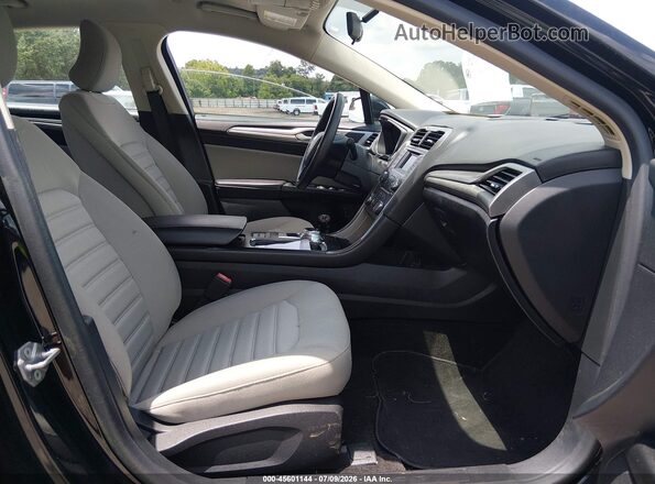3FA6P0UU5JR278886 2018 FORD FUSION HYBRID Black წინა სალონის ხედი