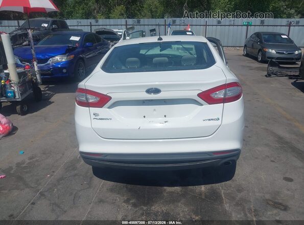 3FA6P0UU6GR317798 2016 FORD FUSION HYBRID White 