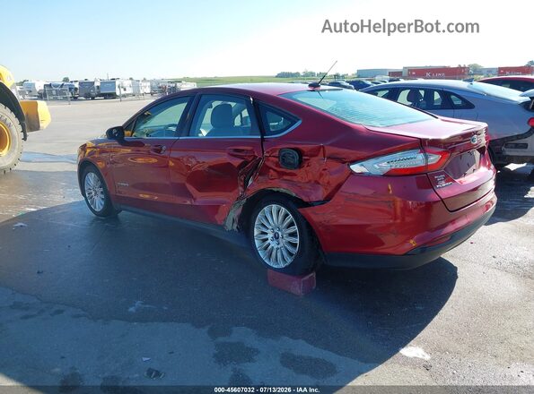 3FA6P0UU6GR355399 2016 FORD FUSION HYBRID Red Tył lewy