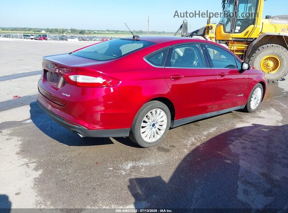 3FA6P0UU6GR355399 2016 FORD FUSION HYBRID Red Tył prawy