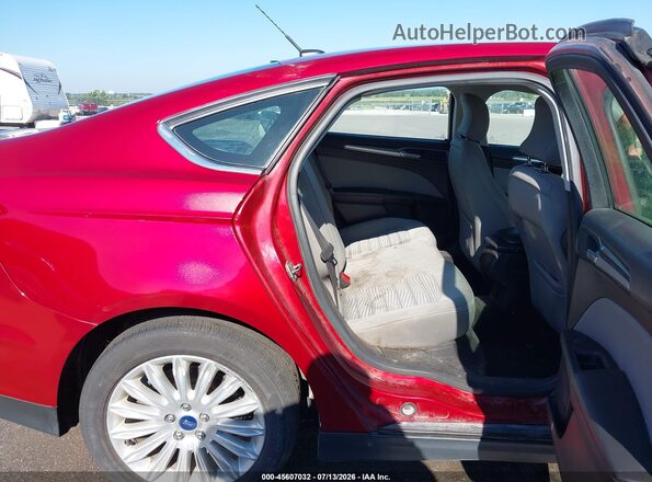 3FA6P0UU6GR355399 2016 FORD FUSION HYBRID Red Widok naklejki z numerem VIN