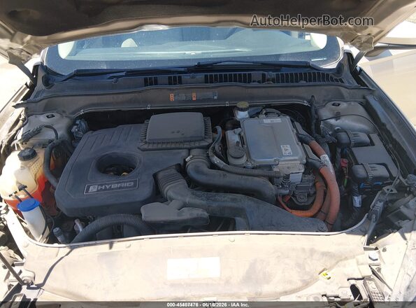 3FA6P0UU6JR209446 2018 FORD FUSION HYBRID Gold Rear view