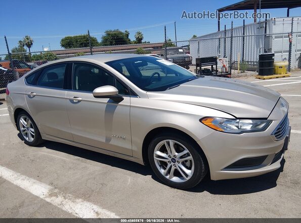 3FA6P0UU6JR209446 2018 FORD FUSION HYBRID Gold 