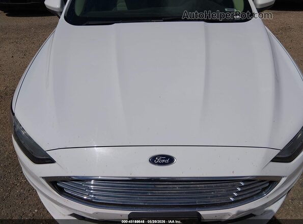 3FA6P0UU6JR209477 2018 FORD FUSION HYBRID White 