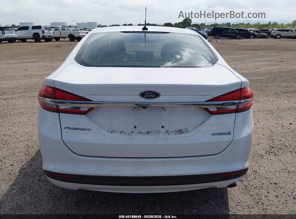 3FA6P0UU6JR209477 2018 FORD FUSION HYBRID White 