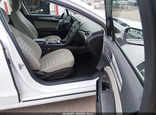 3FA6P0UU6JR212752 2018 FORD FUSION HYBRID White წინა სალონის ხედი