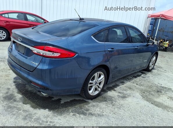 3FA6P0UU6JR235920 2018 FORD FUSION HYBRID Blue Հետևի աջ