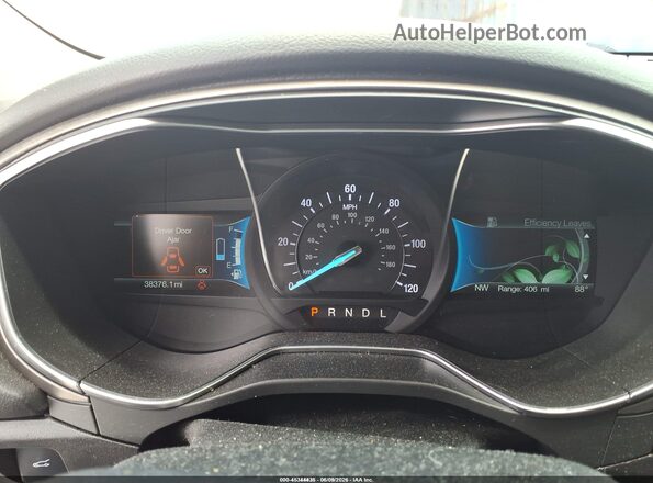 3FA6P0UU6JR235920 2018 FORD FUSION HYBRID Blue Հետևի նստատեղերի տեսք