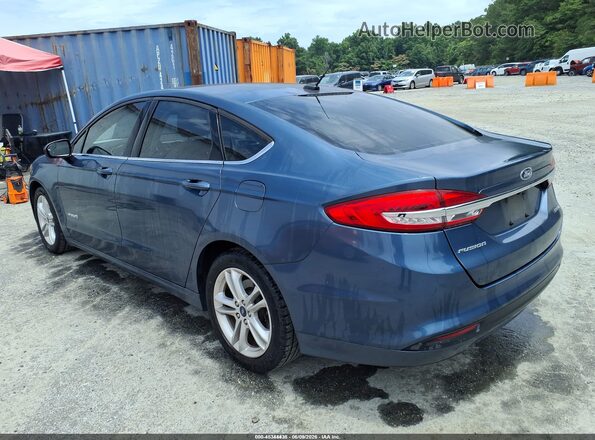 3FA6P0UU6JR235920 2018 FORD FUSION HYBRID Blue Հետևի ձախ