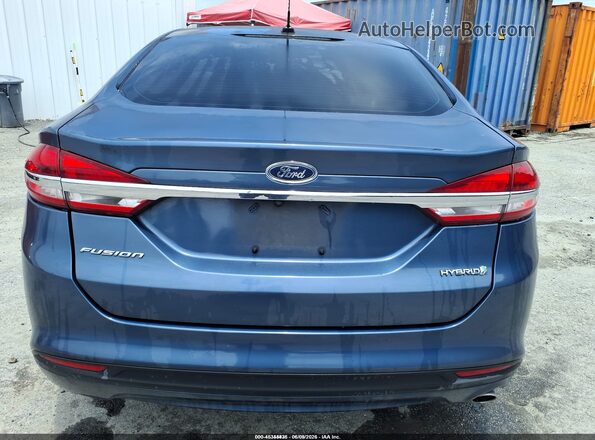 3FA6P0UU6JR235920 2018 FORD FUSION HYBRID Blue 