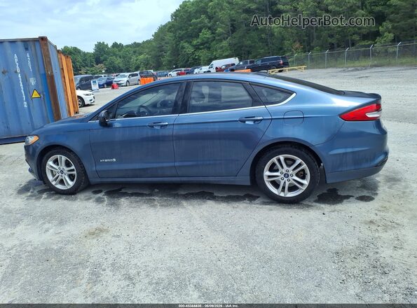 3FA6P0UU6JR235920 2018 FORD FUSION HYBRID Blue Սալոնի 360 աստիճան տեսք