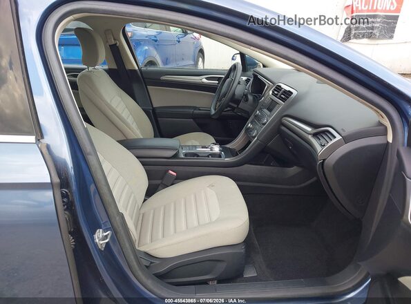 3FA6P0UU6JR235951 2018 FORD FUSION HYBRID Blue Widok wnętrza z przodu