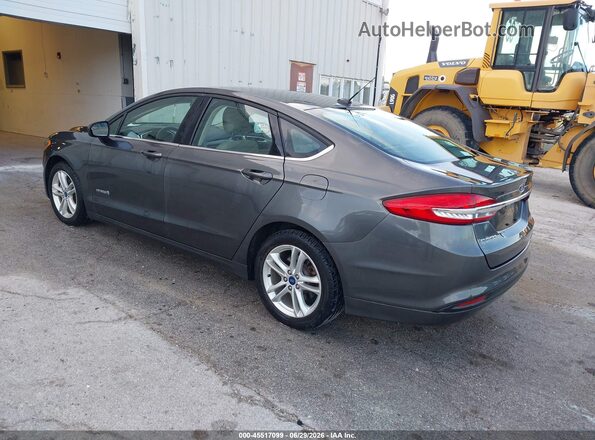 3FA6P0UU6JR279111 2018 FORD FUSION HYBRID Gray უკანა მარცხენა
