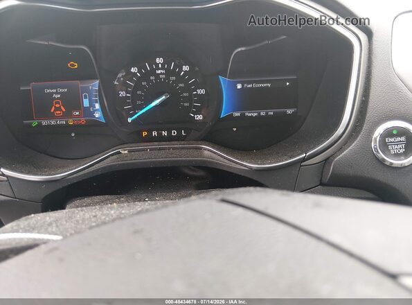 3FA6P0UU7JR100445 2018 FORD FUSION HYBRID White Widok tylnych siedzeń