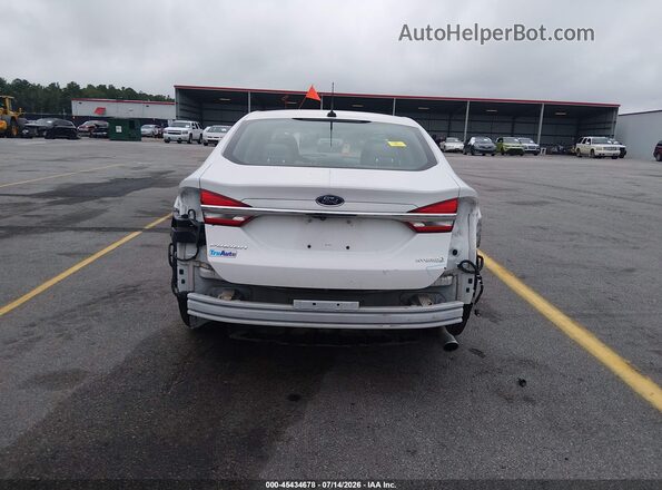 3FA6P0UU7JR100445 2018 FORD FUSION HYBRID White 