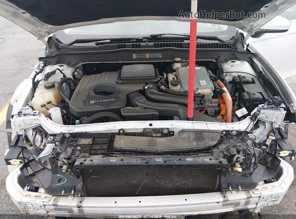 3FA6P0UU7JR100445 2018 FORD FUSION HYBRID White Widok z tyłu