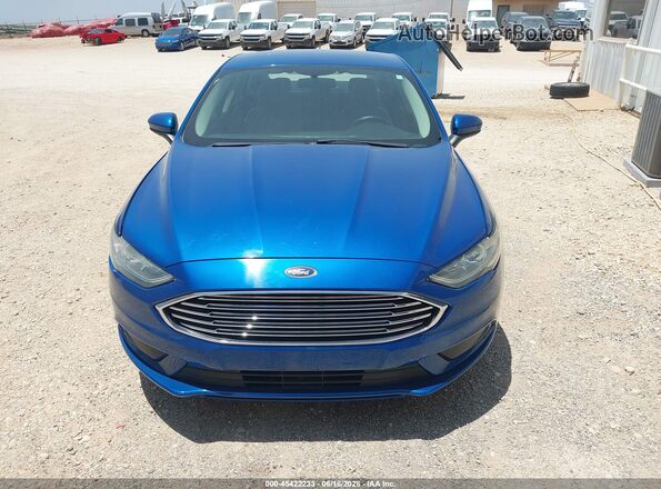 3FA6P0UU7JR209472 2018 FORD FUSION HYBRID Blue ხელსაწყოთა პანელის ხედი