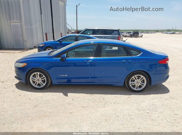 3FA6P0UU7JR209472 2018 FORD FUSION HYBRID Blue სალონის 360-გრადუსიანი ხედი