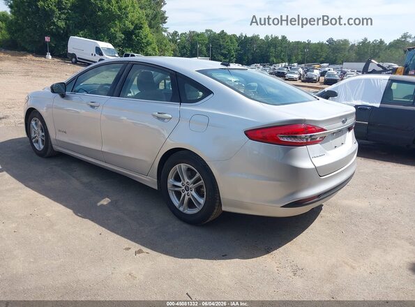 3FA6P0UU7JR212727 2018 FORD FUSION HYBRID Silver Trasero izquierdo