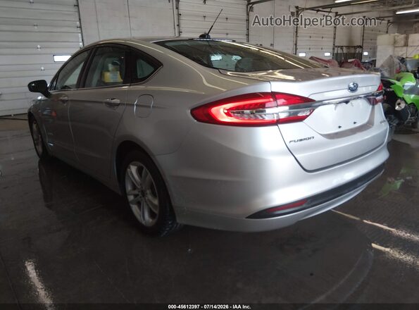 3FA6P0UU7JR254461 2018 FORD FUSION HYBRID Silver Задня ліва чверть