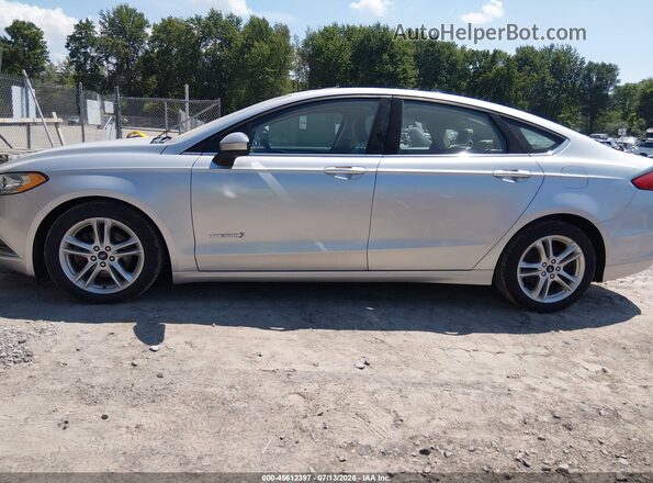 3FA6P0UU7JR254461 2018 FORD FUSION HYBRID Silver Панорамний вид салону 360°